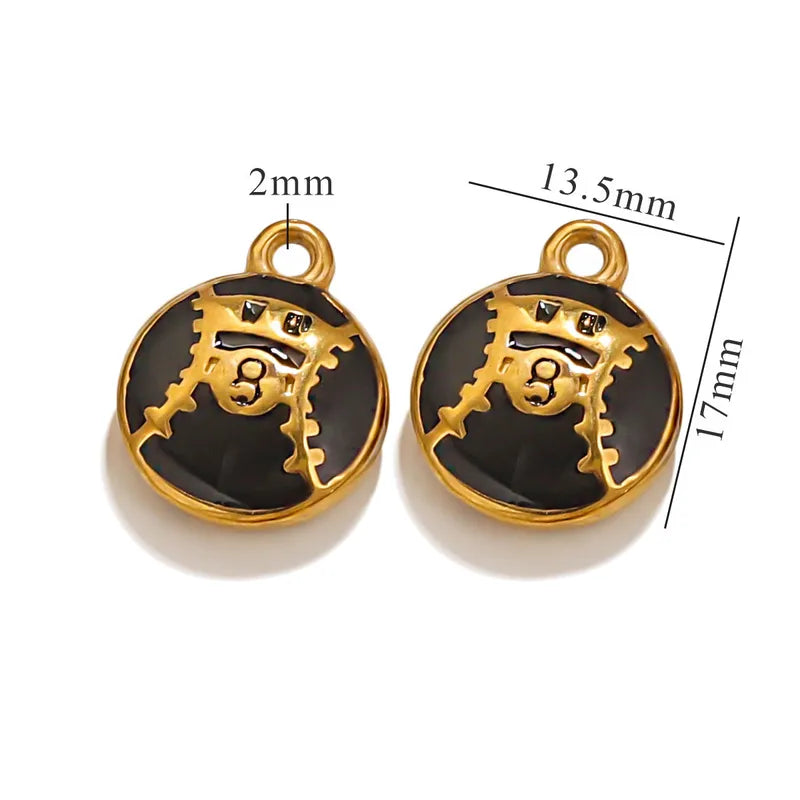 1 Piece 13.5*17mm 304 Stainless Steel Volleyball Baseball Football Pendant Jewelry Accessories