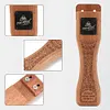 2Pcs Sapele Outdoor Grill Pan Handle Camping Anti-Scalding Barbecue Pan Handle