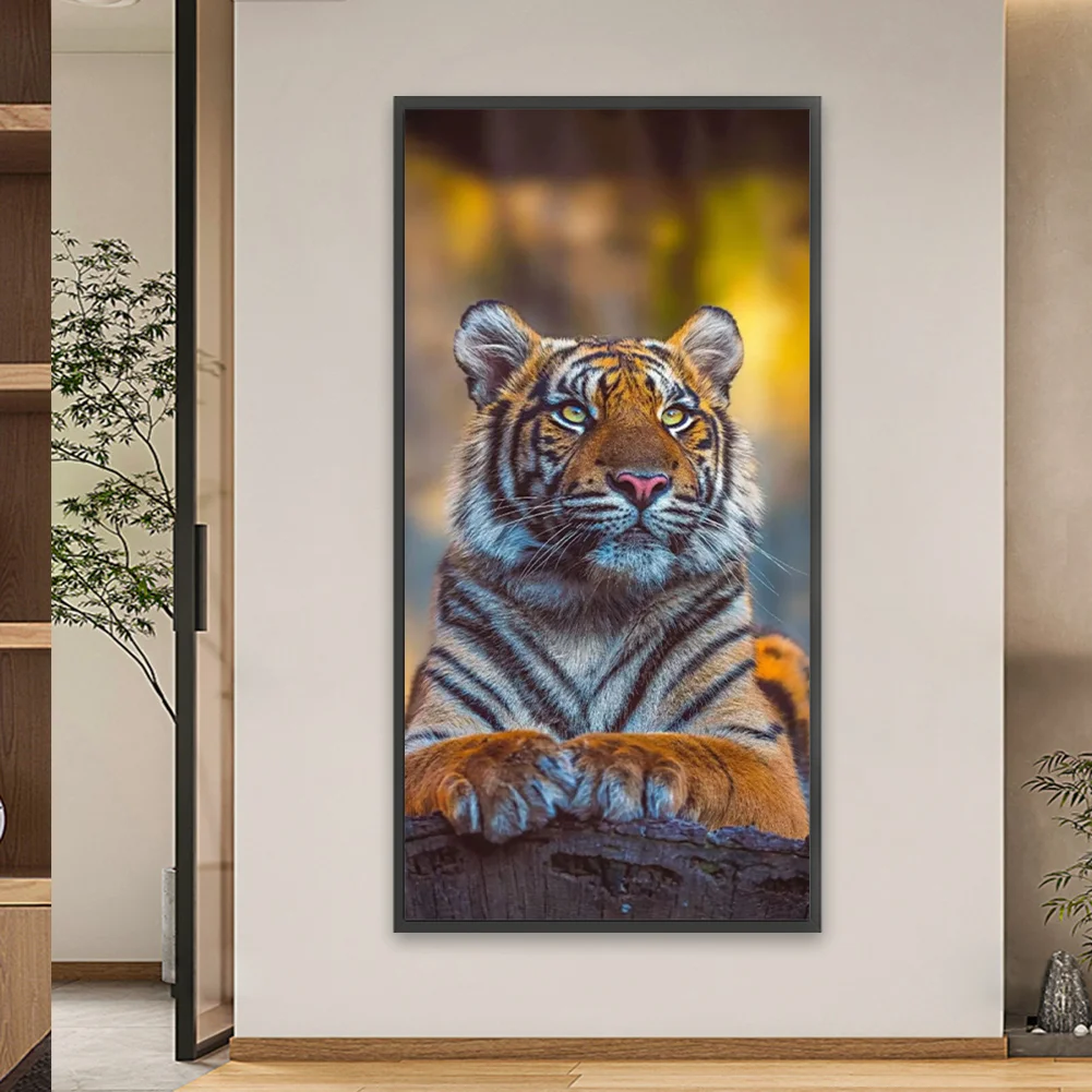 Partial AB Diamond Painting - Full Round Drill - Tiger(Canvas|45*85cm)