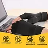 Unisex Copper Compression Arthritis Pressure Pain Half Finger Gloves