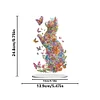 (US Only)Acrylic Special Shape Flower Cat Butterfly Desktop Diamond Painting Art Kits
