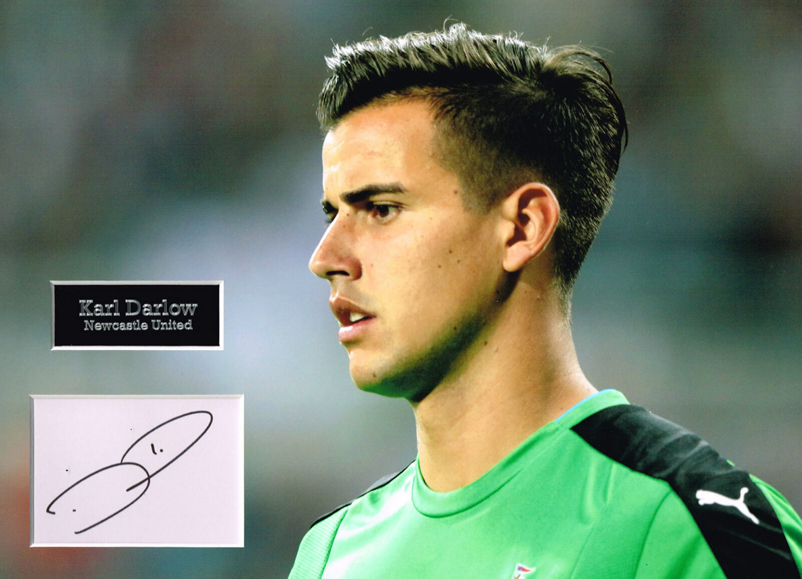 Karl DARLOW SIGNED Autograph 16x12 Photo Poster painting Mount AFTAL COA Newcastle United