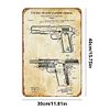 Colt 1911 Firearm Patent - Vintage Metal Tin Signs(12*16Inch) - Warning