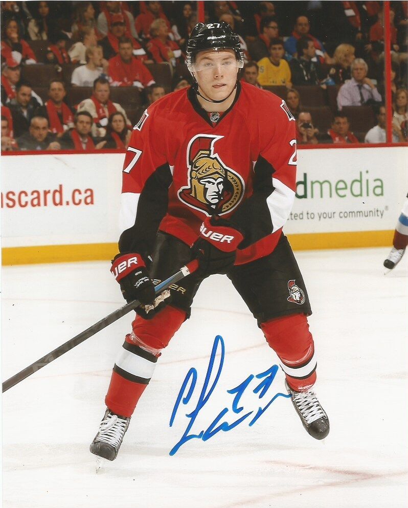 Ottawa Senators Curtis Lazar Signed Autographed NHL Photo Poster painting 8x10 COA CC