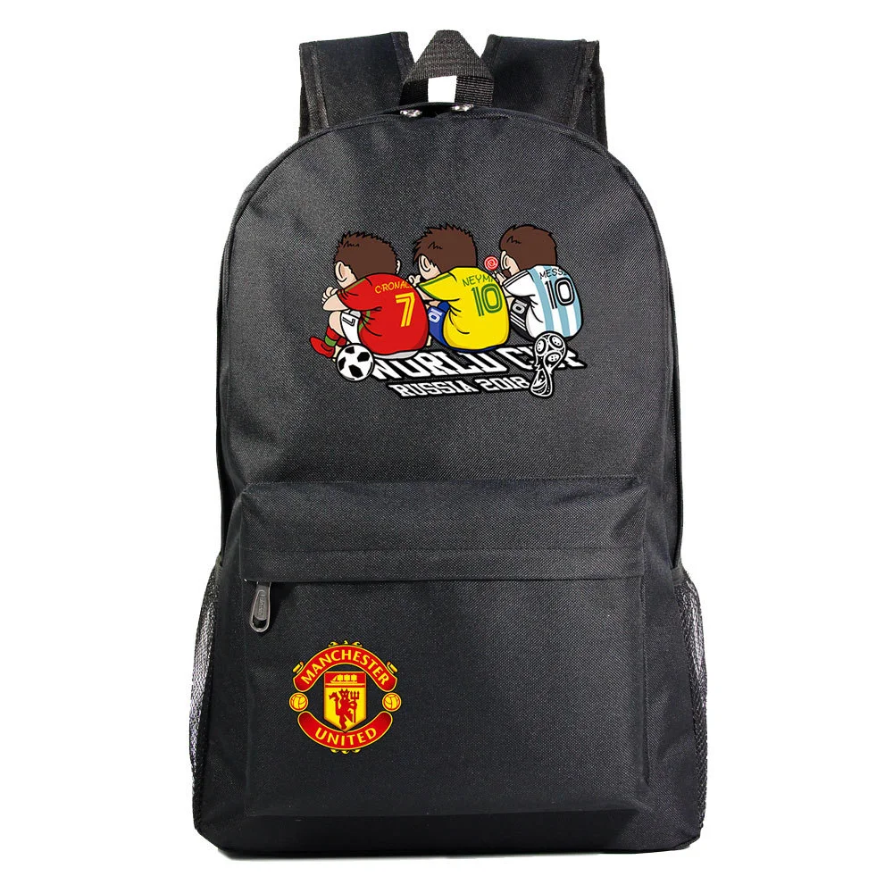 Buzzdaisy Cristiano Ronaldo Waterproof Canvas Backpack with 15-Inch Laptop Compartment