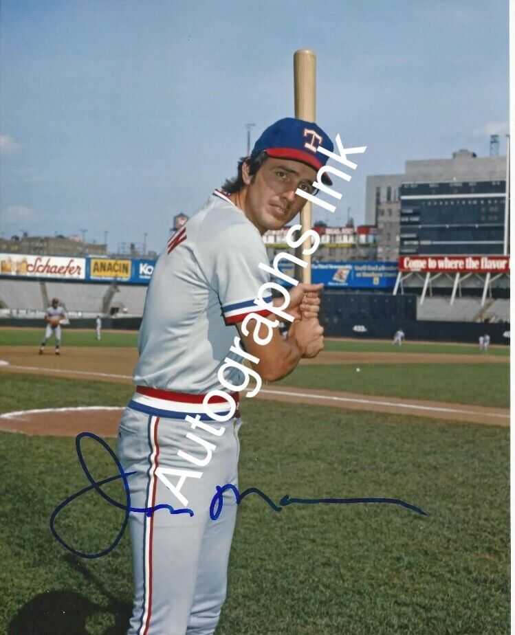 Jim Mason Autographed 8x10 Texas Rangers#2