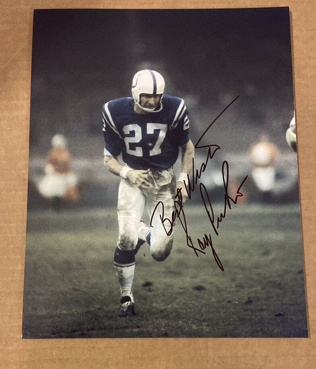 Ray Perkins #1 8x10 Signed Photo Poster painting w/ COA Baltimore Colts -