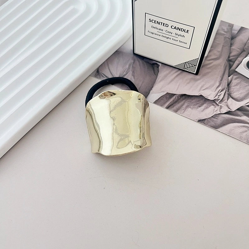 Women’s Minimalist IG Style Solid Color Zinc Alloy Hair Tie