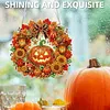 Autumn Pumpkins DIY Acrylic 5D Crystal Diamond Gem Art Hanging Ornament