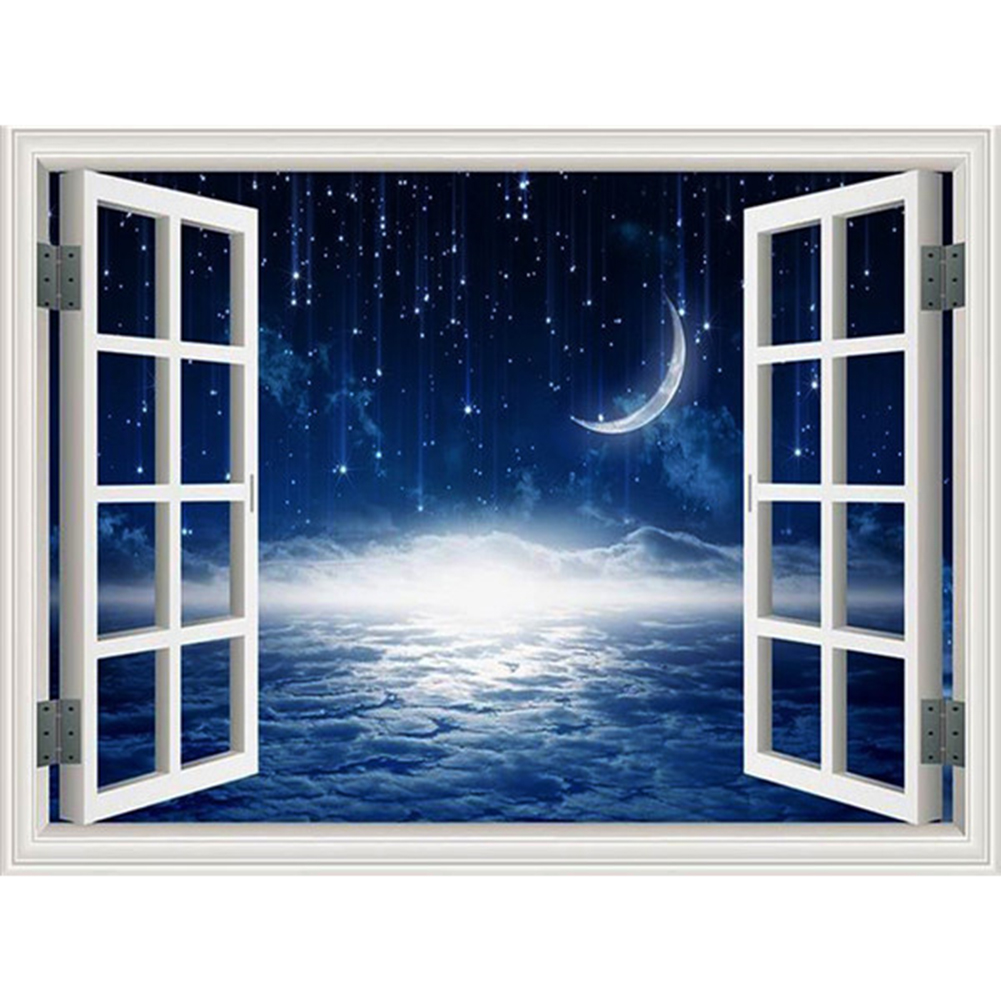 

Window Moon - Round Drill Diamond Painting - 40*30CM, 501 Original