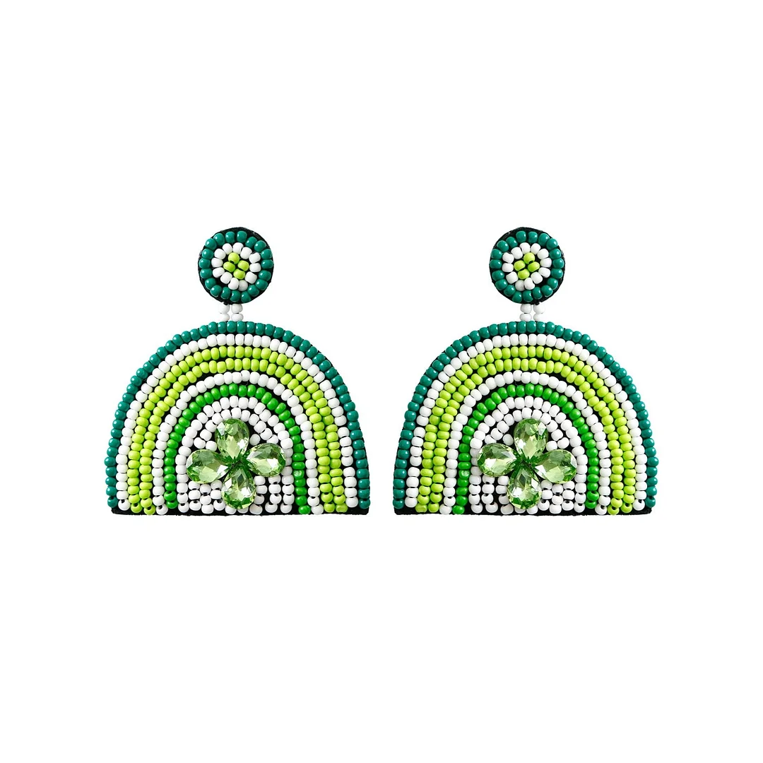 Dvacaman Boho Handmade Beaded Leaf Parrot Pendant Earrings for Women 2022 New Design Wedding Jewelry Korean Drop Dangle Earrings