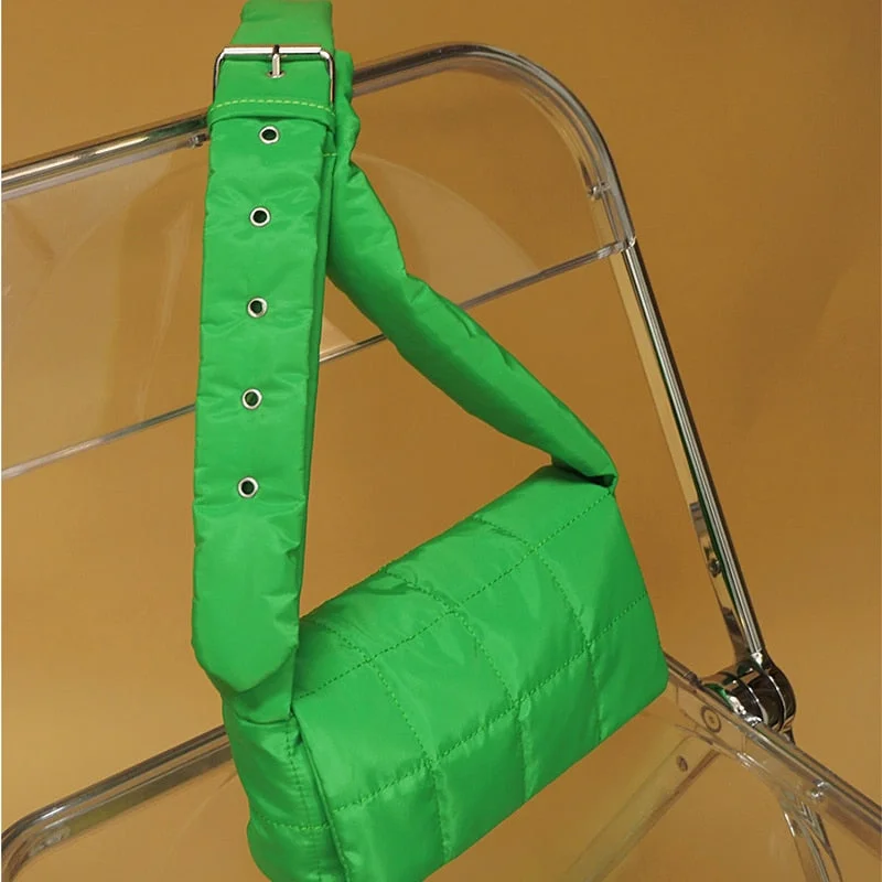 էѧӧܧ Brand Quilted Plaid Satchel Shoulder Bags for Women 2021 Hit Winter Crossbody Handbags and Purses Designer Luxury