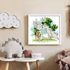 Lucky Rabbit - 14CT Stamped Cross Stitch 17*15cm/6.69*5.91in(Brand)