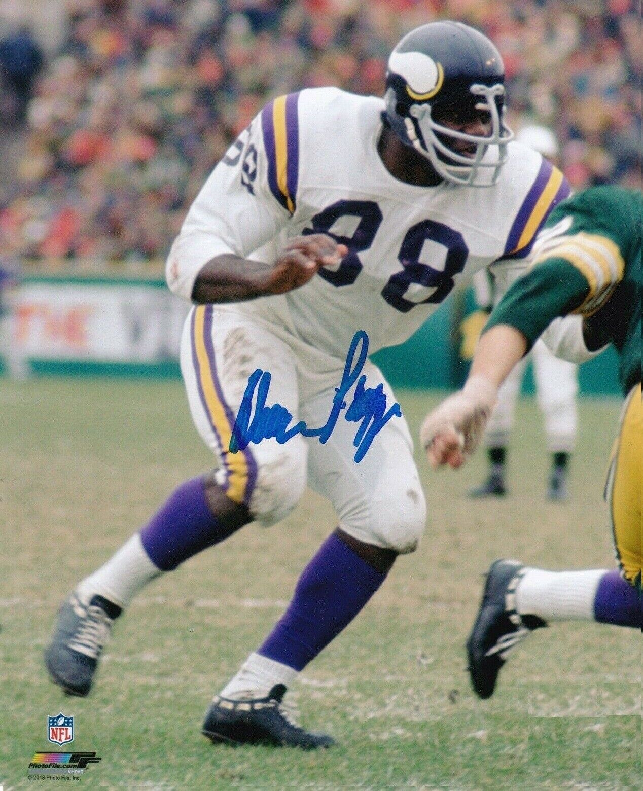 Alan Page Autographed Signed 8x10 Photo Poster painting ( Vikings ) REPRINT