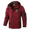 Men's Casual Jacket Parka Autumn and Winter Hooded Men's Coat Solid Color Outdoor