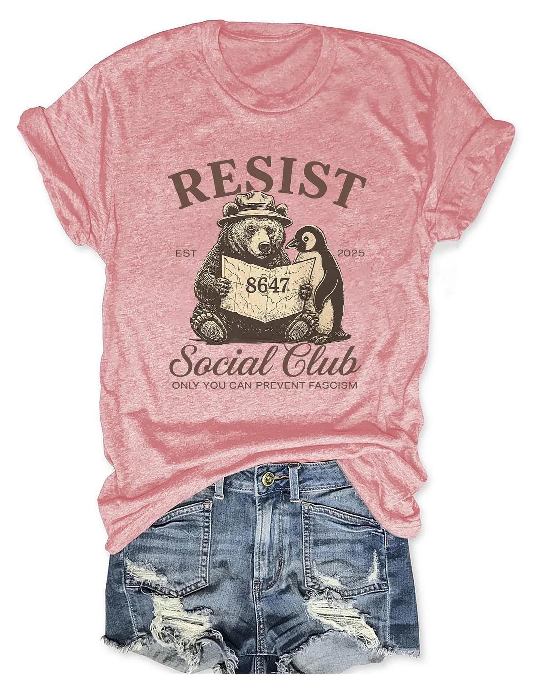 Bears Penguins Resist T-Shirt