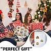 10PCS DIY Pearl Diamond Painting Christmas Fridge Magnets, Sparkling Rhinestone Refrigerator Magnet Craft Kit for Home Decor & Gifts
