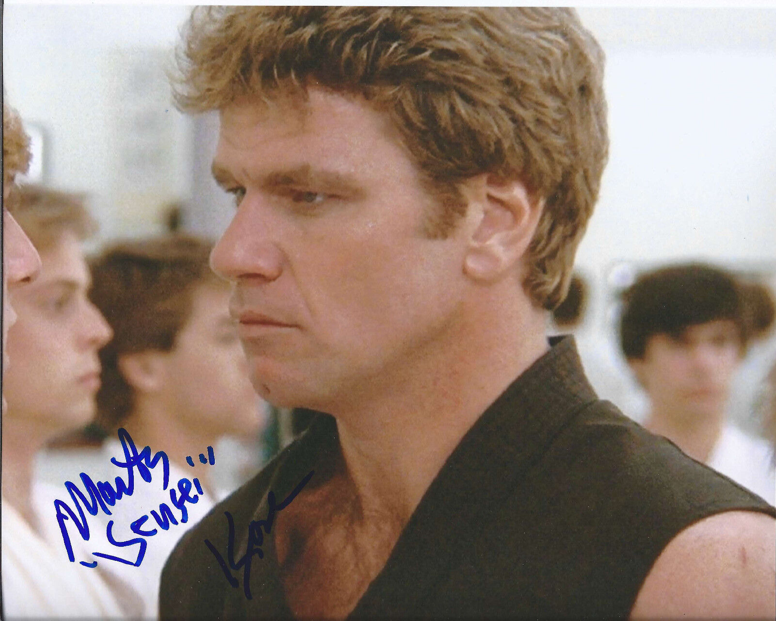 MARTIN KOVE HAND SIGNED KARATE KID 'SENSEI JOHN KREESE' 8X10 Photo Poster painting w/COA PROOF