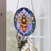 Suncatcher Bee Diamond Painting Hanging Pendants for Kid Adults DIY Craft
