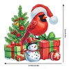 Diamond Painting Acrylic Christmas Cardinal Diamond Painting Hanging Ornaments