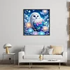 Owl-11CT Stamped Cross Stitch Bead Embroidery 46*46cm/18.11*18.11in tapestrymarket