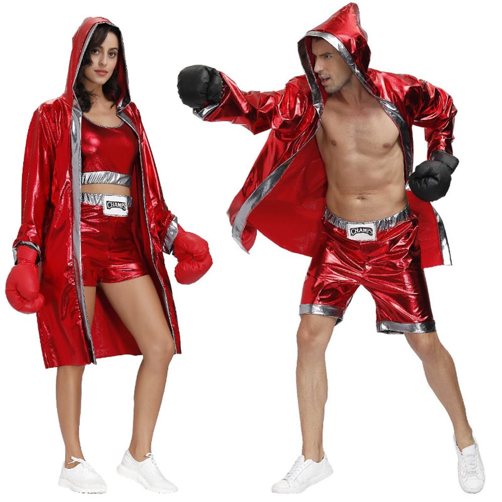 Adult Halloween boxer cosplay costume man women Boxing Match clothing Fancy party costume-Pajamasbuy