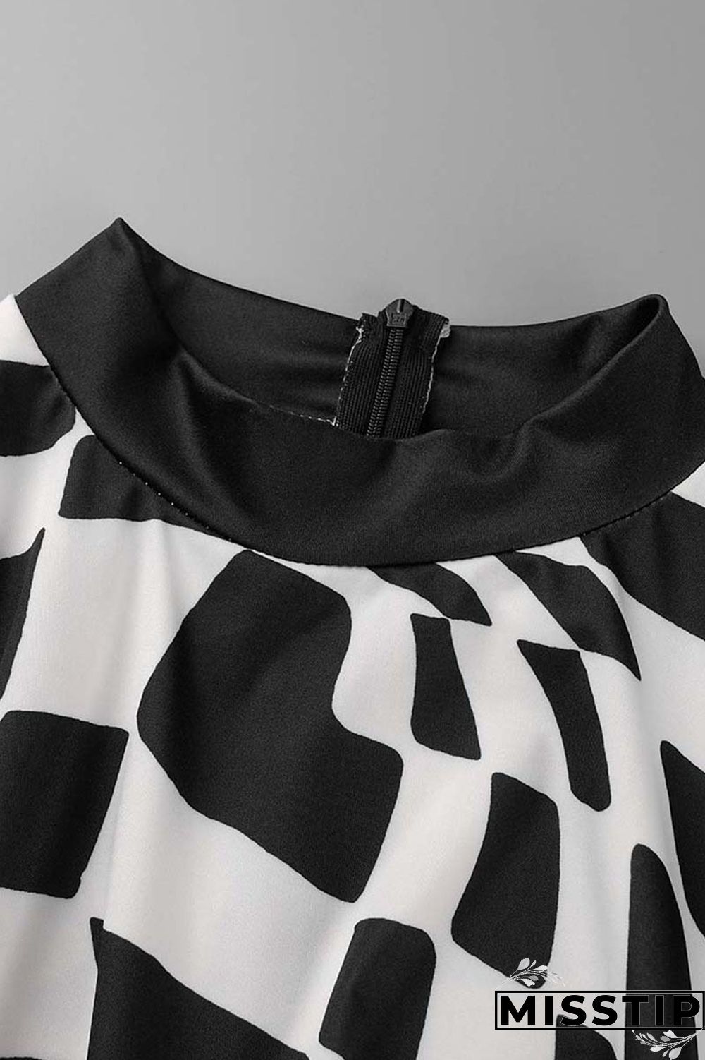 Yellow Casual Plaid Print Patchwork Half A Turtleneck Long Sleeve Plus Size Dresses