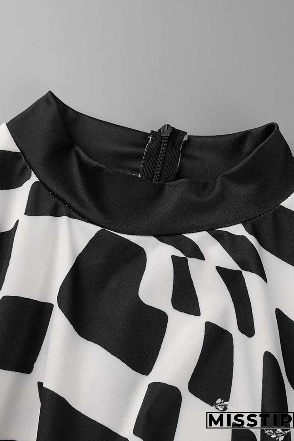 Yellow Casual Plaid Print Patchwork Half A Turtleneck Long Sleeve Plus Size Dresses