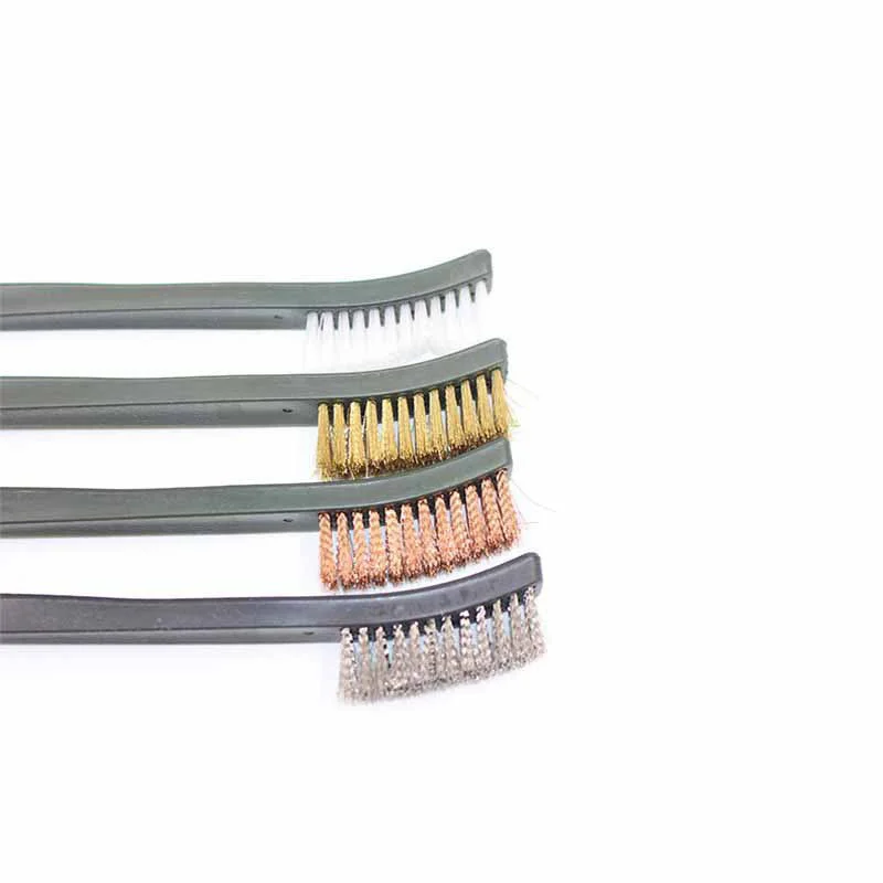 Gun Cleaning Set including 4 Double-ended Nylon Tube Brushes and 4 Picks