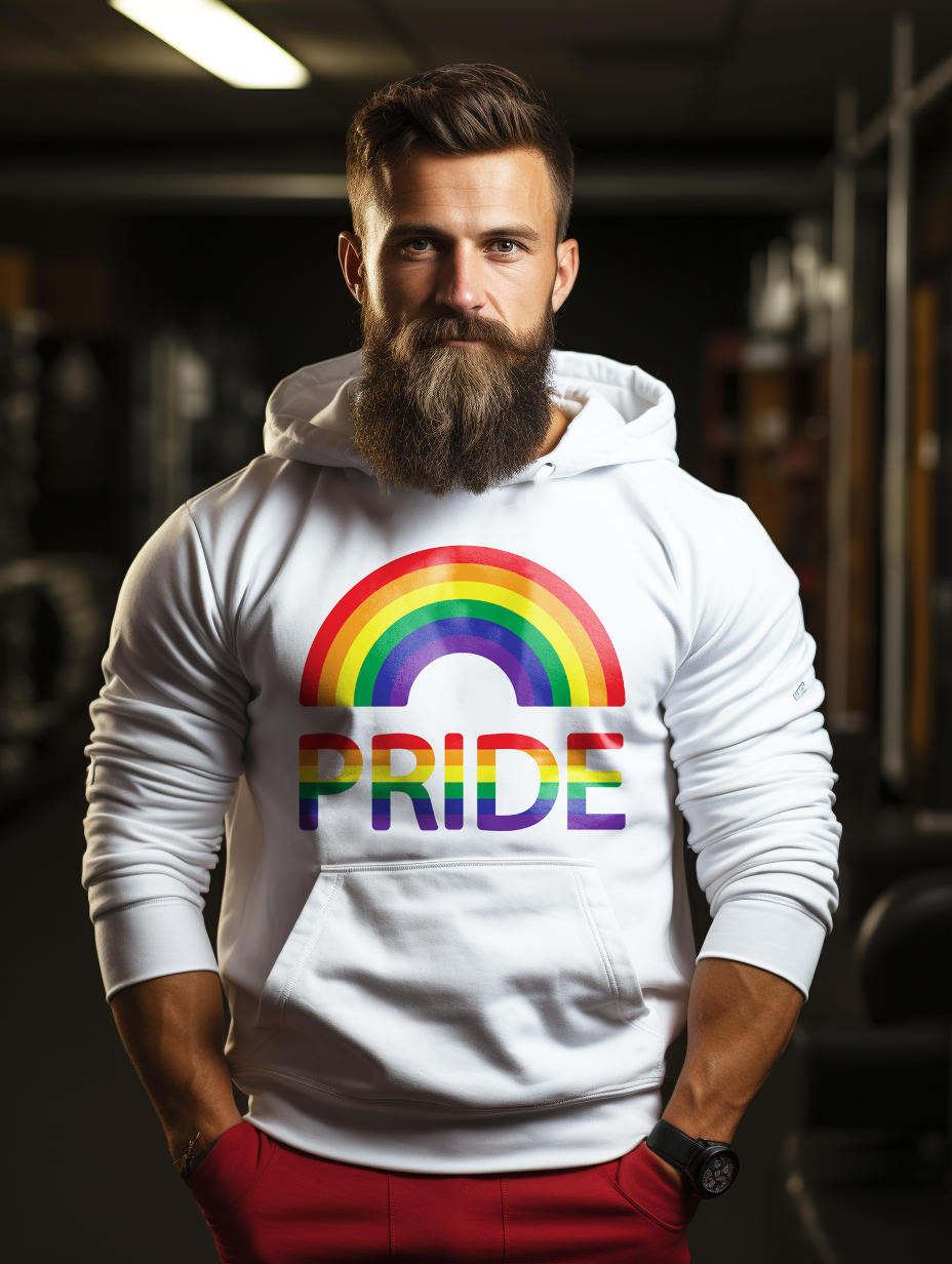 Men's Pride Rainbow Hoodiies