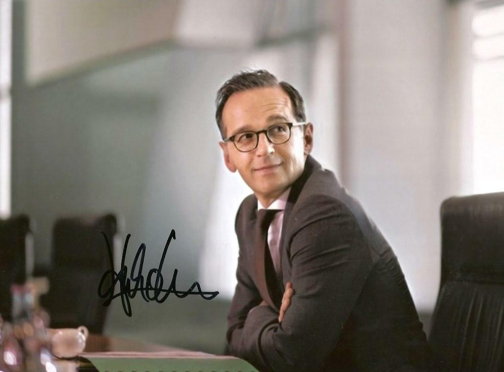 Heiko Maas MINISTER OF FOREIGN AFFAIRS autograph, signed Photo Poster painting