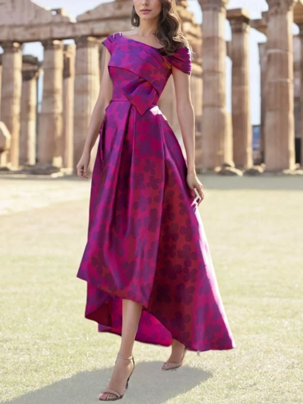 Printed Sleeveless Midi Dress