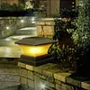 Solar Power LED Pillar Lamp Outdoor Garden Fence Lamp Yard Post Cap Lights