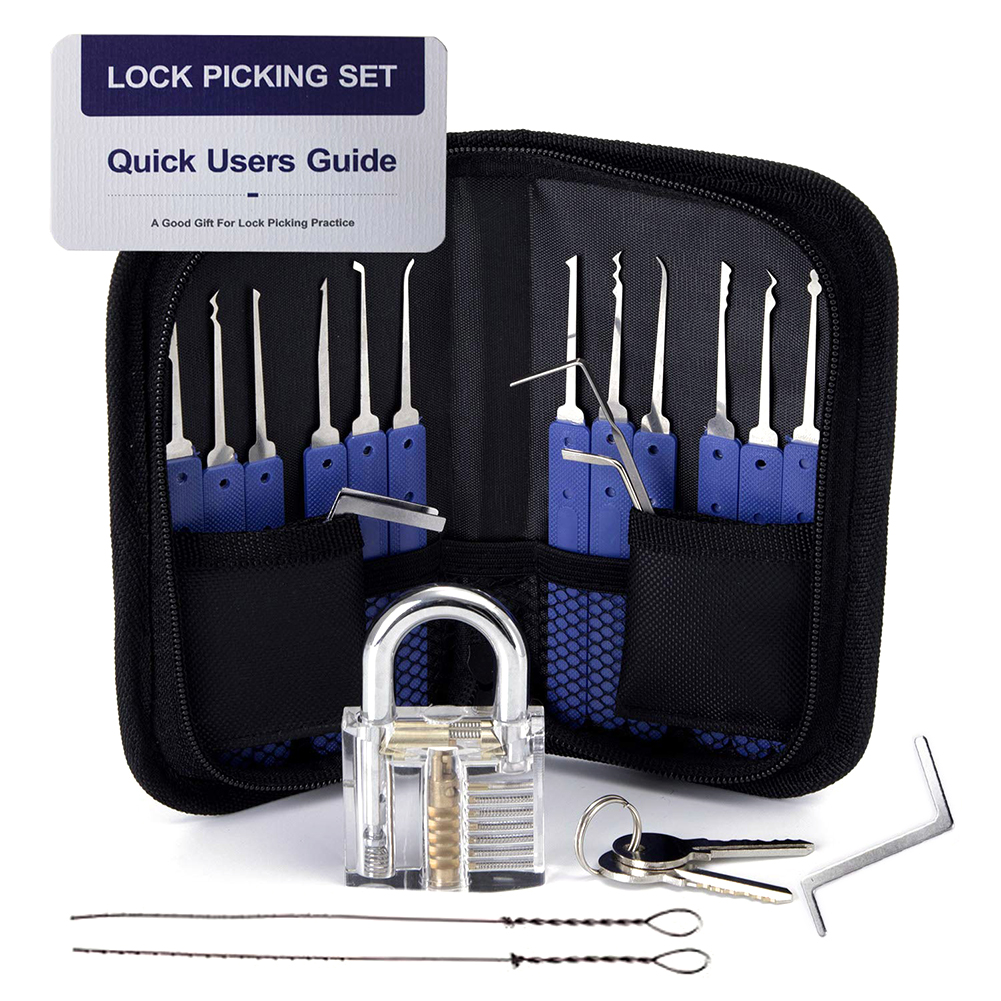 

Lock Pick Set Clear Padlock Broken Key Extractor Lock Picking Tools Kit, 501 Original