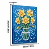 (20x30cm)DIY Flower Vase Framed Handmade Pearl Painting Art Craft Kit Living Home Decor
