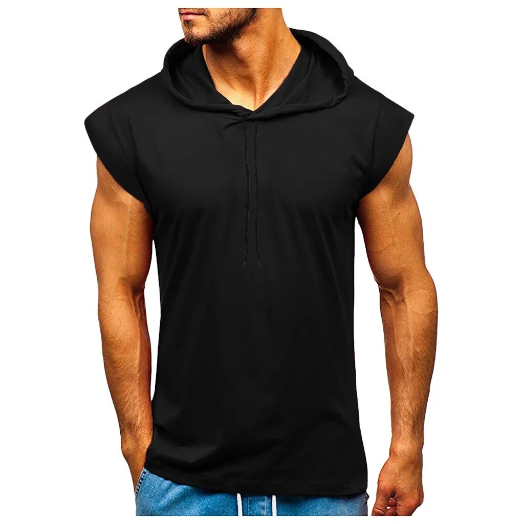 Summer Solid Bodybuilding Stringer Tank Tops men Gyms Stringer Shirt Fitness Tank Top Men Gyms Clothing Cotton Vest hoodies