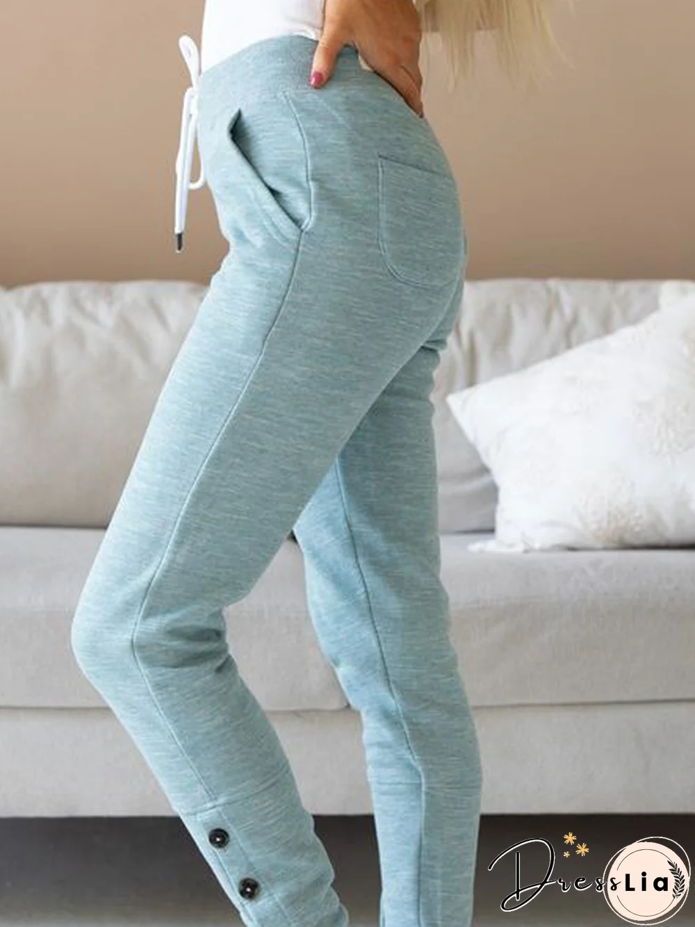 Casual Plain Autumn Daily Loose Jersey Best Sell Harem pants Regular Sweatpants for Women