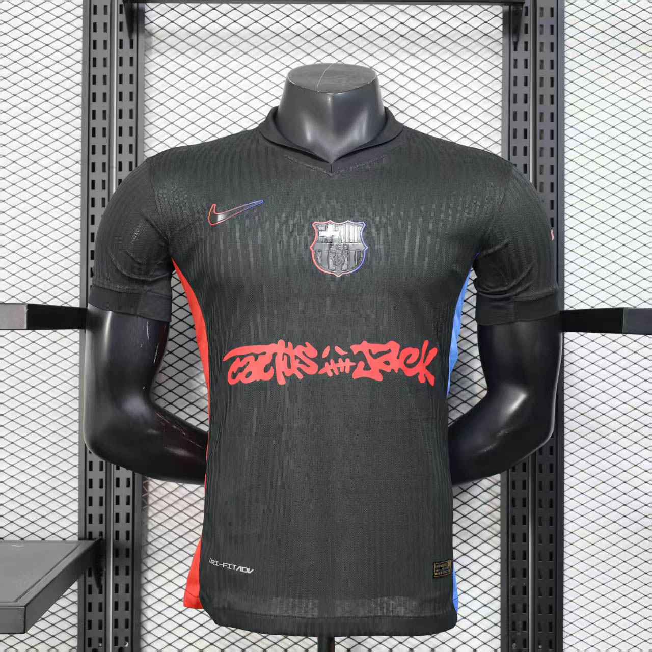2024-2025 Player Version Barcelona Away Travis Scott Joint Edition Football Shirt 1:1 Thai Quality- Maxi Kit