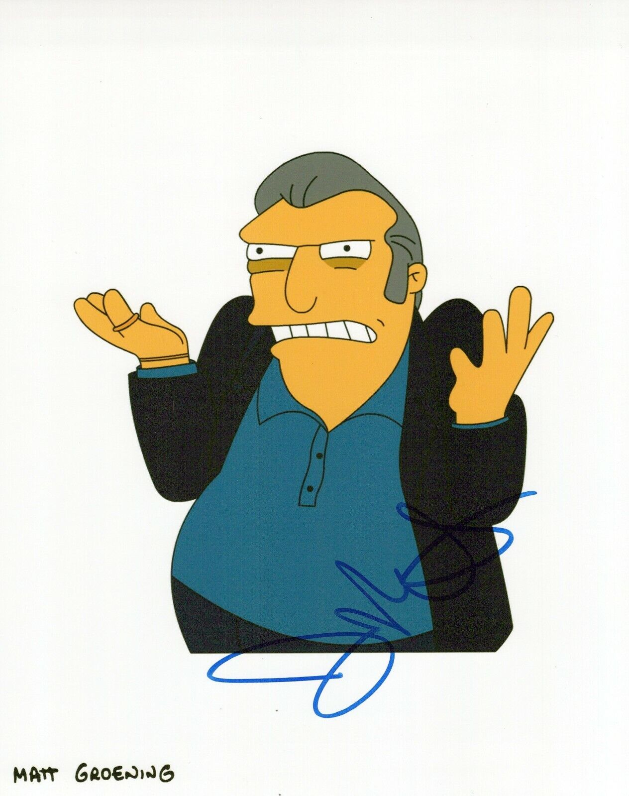 Joe Mantegna The Simpsons autographed Photo Poster painting signed 8x10 #1 Fat Tony