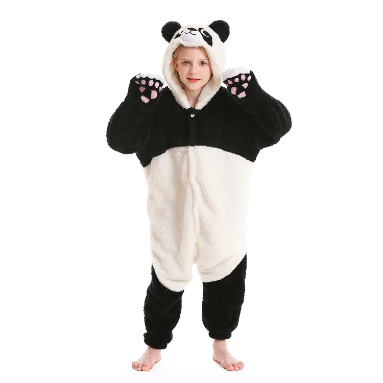 Kids Panda Onesie Pajamas