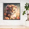 >SALE<5D DIY Full Round Drill Partial AB Diamond Painting Tiger Decor 45x45cm