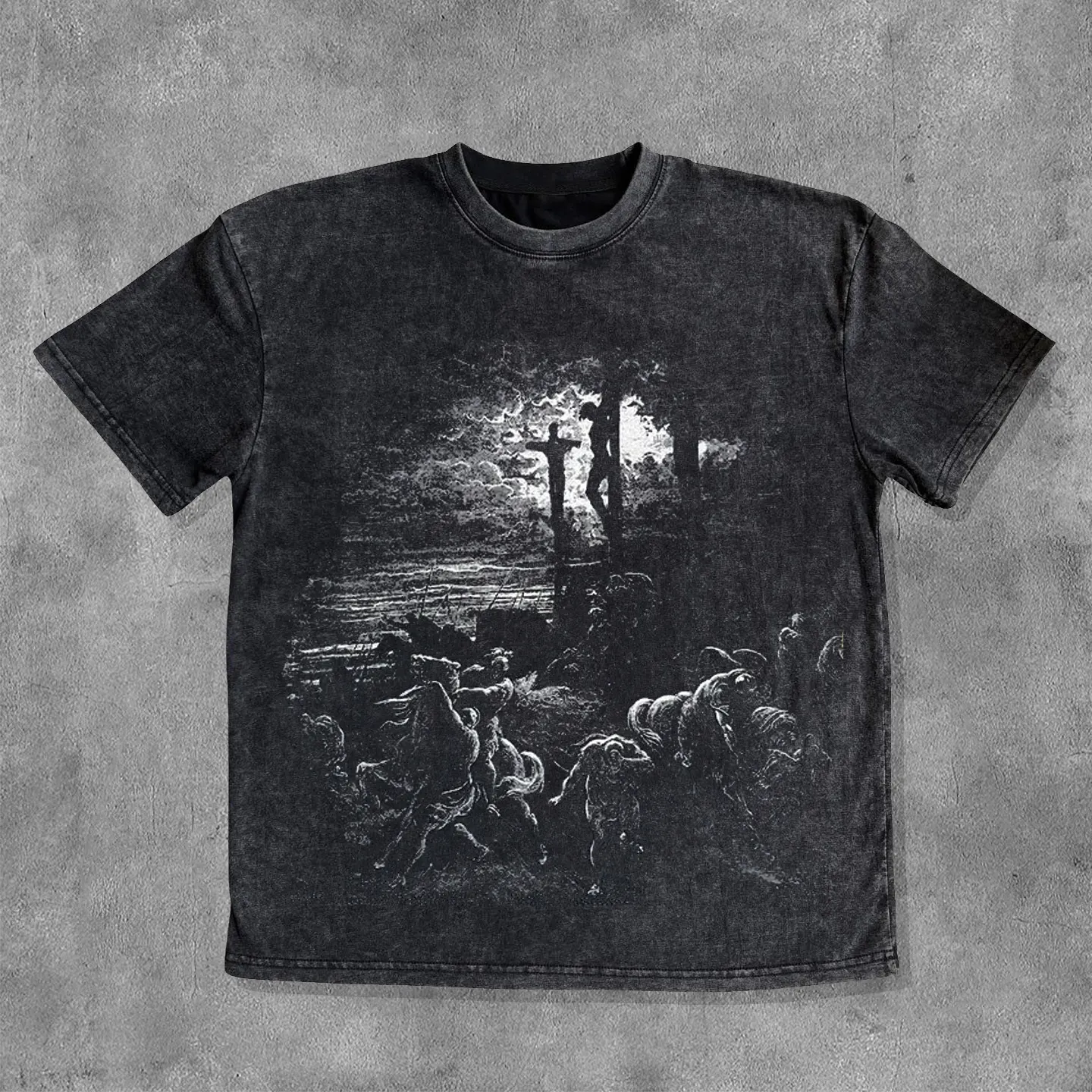 Jesus Washed Distressed Short Sleeve T-Shirt