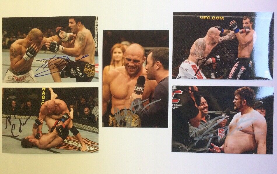 UFC Signed Photo Poster painting Lot 5 (5) Will Pass BAS JSA Authentic