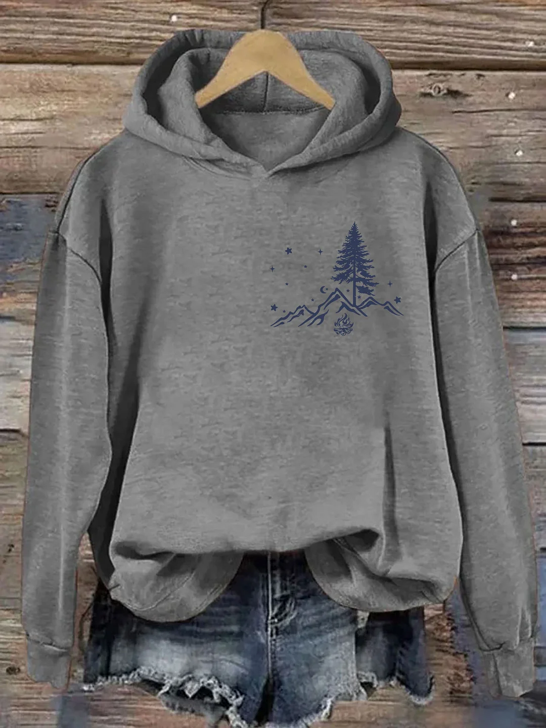 No City Lights Just Campfire Nights Hoodie