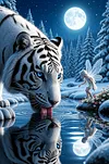 Luxury AB Velvet Diamond Painting Kit - Tiger