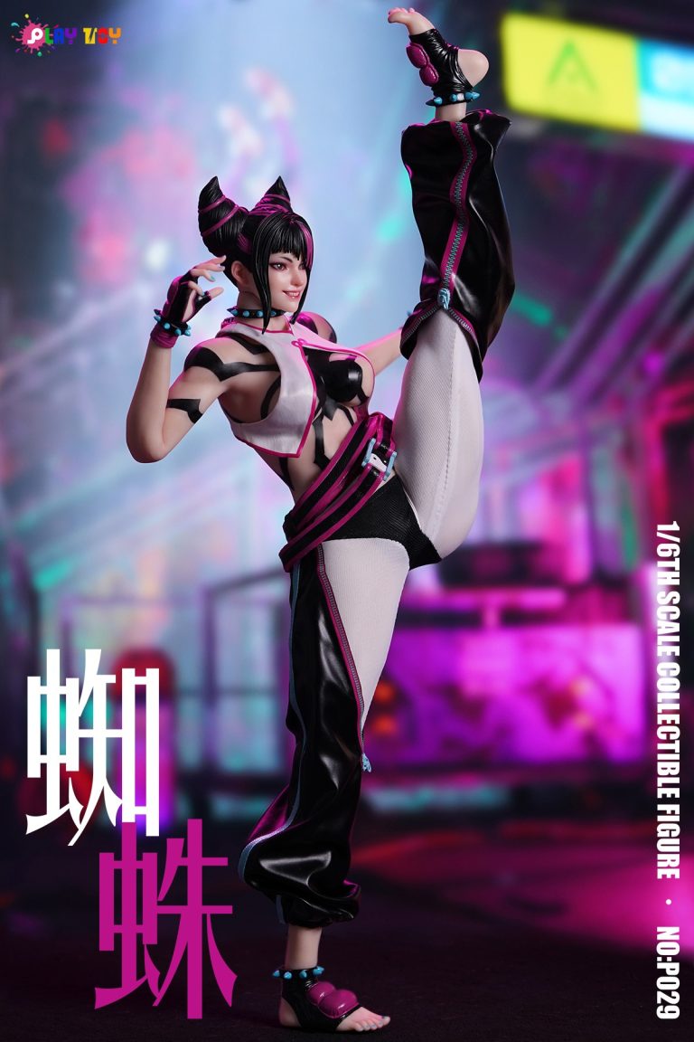 PLAY TOY Studio - Street Fighter 1/6 Spider Girl Agent 6th Generation P029 Han Juri Action Figure-
