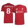 SZOBOSZLAI #8 Liverpool Home Authentic Soccer Jersey 2025/26