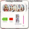 8pcs DIY Diamond Painting Coaster Kit - Puppy