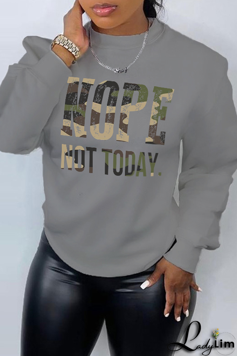 Yellow Casual Street Print Patchwork Letter O Neck Tops