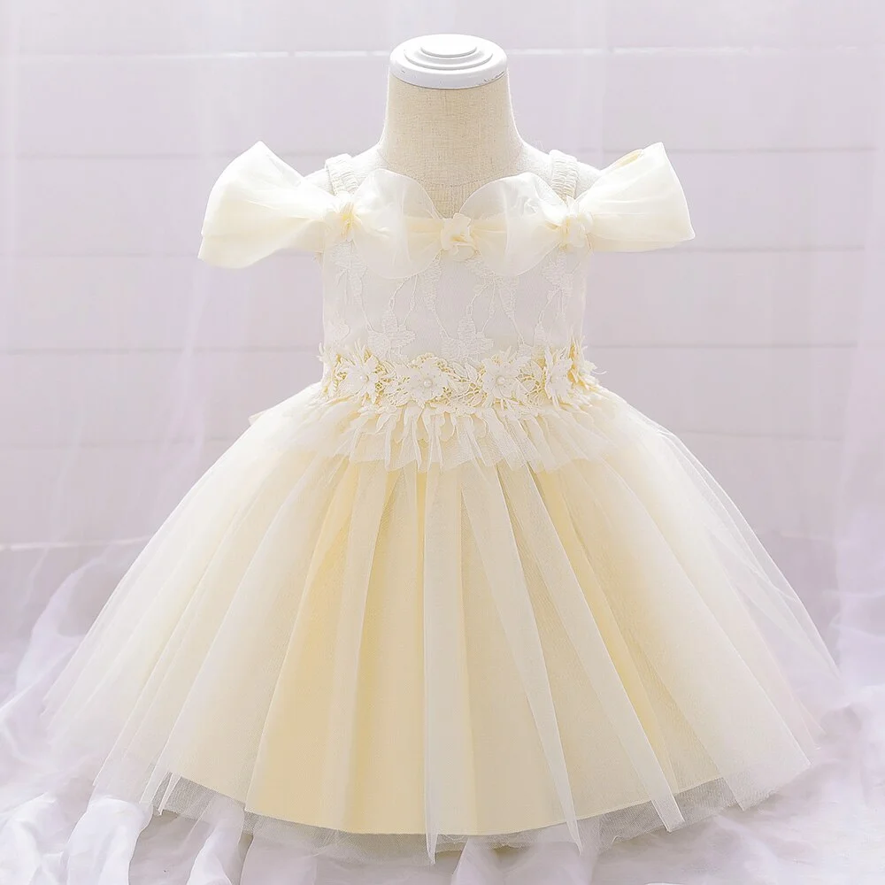 Newborns Bridesmaid Dresses for Kid Christmas Clothes Birthday Dress for 1 Year Flower Girl Dresses Party Wedding Princess Dress